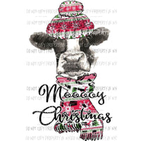 Moooy Christmas cow 1 Sublimation transfers Heat Transfer