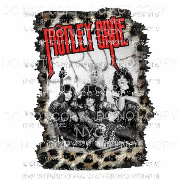 Motley Crue #2 Sublimation transfers Heat Transfer