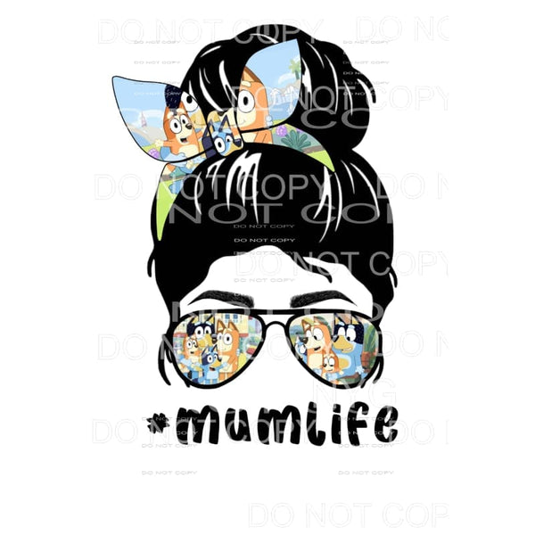 Mom Life Messy Bun Sublimation Tumbler