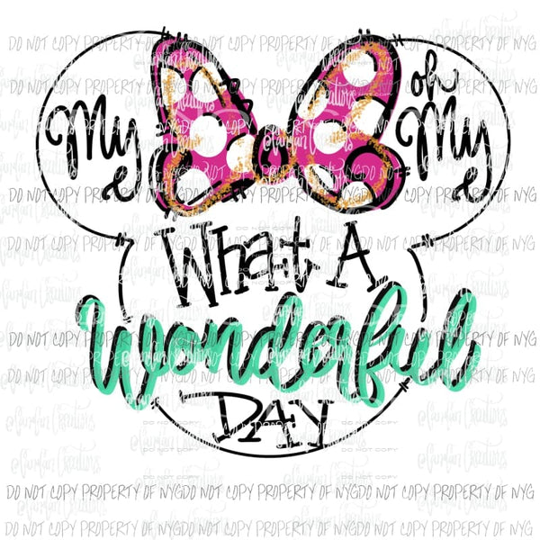 martodesigns - My oh my what a wonderful day Disney Hand