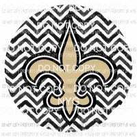 New Orleans Saints chevron circle Sublimation transfers Heat Transfer