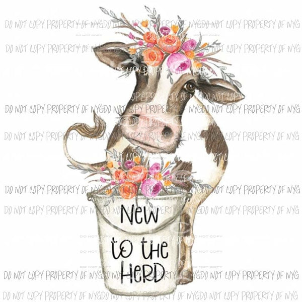 New to the herd cow Sublimation transfers Heat Transfer