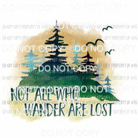 Not All Who Wander Are Lost forest birds Sublimation transfers Heat Transfer