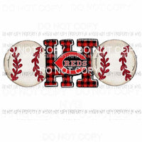 Ohio Reds Baseball Sublimation transfers Heat Transfer