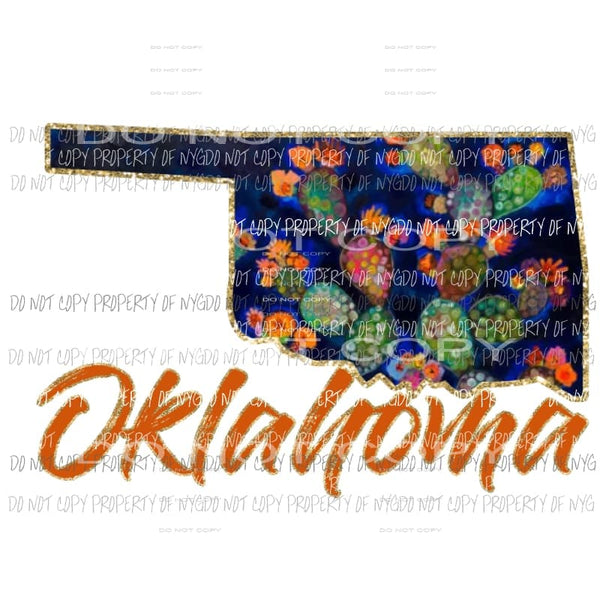 Oklahoma #15 Sublimation transfers Heat Transfer