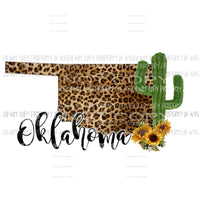 Oklahoma Leopard cactus 1 Sublimation transfers Heat Transfer