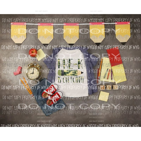 On Point Camo Pre k - 5th Grade school Sublimation transfers Heat Transfer