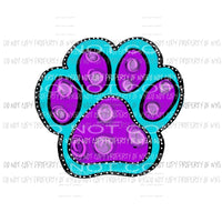 paw print Sublimation transfers Heat Transfer