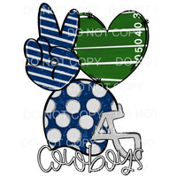 Peace Love Dallas cowboys # 002 Sublimation transfers - Heat