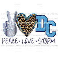 Peace Love Storm School Sublimation transfers Heat Transfer