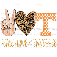 Peace Love Tennessee 3 Sublimation transfers Heat Transfer