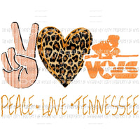 Peace Love Tennessee Vols 2 Sublimation transfers Heat Transfer