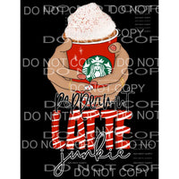 Peppermint Latte Junkie Red Stripes Hands Starbucks Cup 