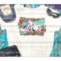 Pig leopard and lace Sublimation transfers Heat Transfer