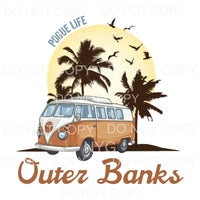 Pogue Life Outer Banks Vintage VW Bus Palm Trees Birds #790 