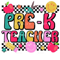 Pre-k Teacher #4337 Sublimation transfers - Heat Transfer