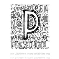 PRESCHOOL TYPO Sublimation transfers Heat Transfer