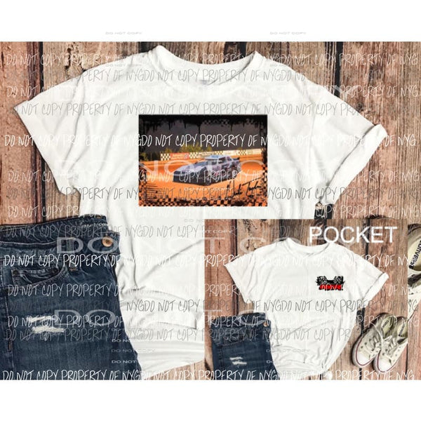 race car and pocket design Custom design Sublimation transfers Heat Transfer