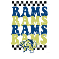 RAMS Checkered # 6615 Sublimation transfers - Heat Transfer