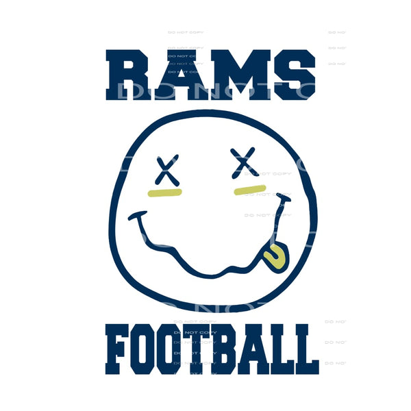 Rams football # 3313 Sublimation transfers - Heat Transfer