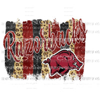 Razorbacks Paint Palette Sublimation transfers Heat Transfer