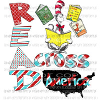 Read Across America Dr Seuss # 225 Sublimation transfers Heat Transfer