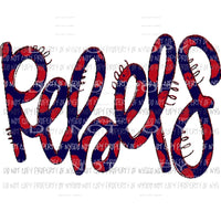 Rebels 2 Hand Drawn Sublimation transfers Heat Transfer