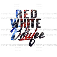 Red White & Boujee #2 Sublimation transfers Heat Transfer