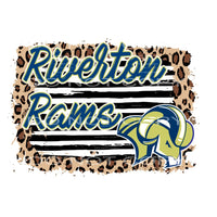 Riverton Rams leopard black stripe # 9936 Sublimation 