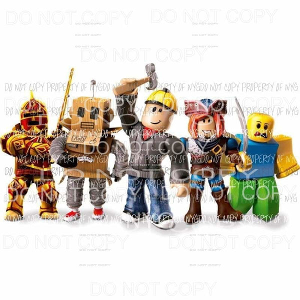 Roblox characters Sublimation transfers Heat Transfer