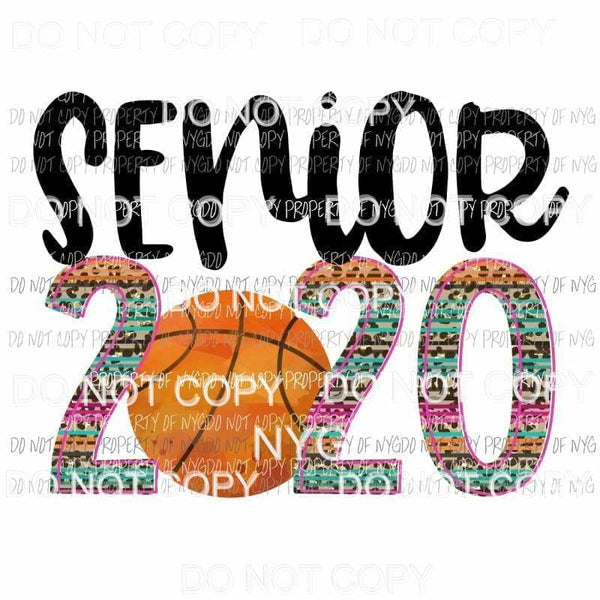 Senior 2020 Basketball Sublimation transfers Heat Transfer