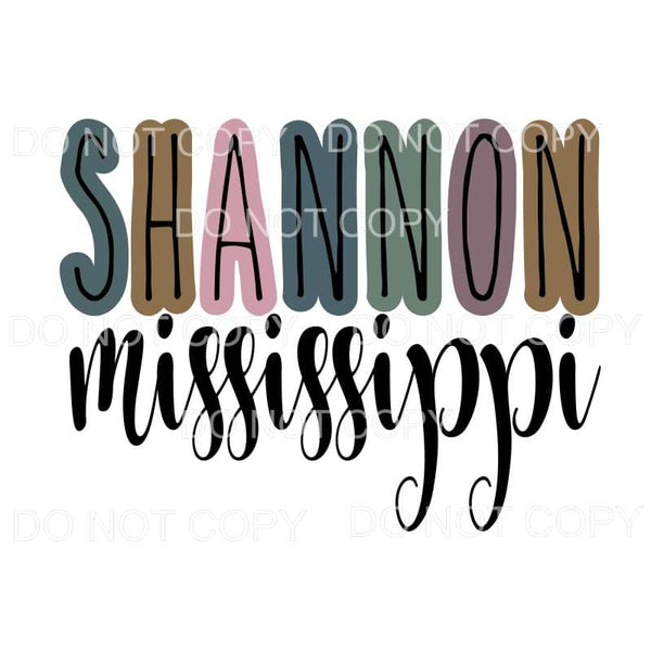 Shannon mississippi # 17 Sublimation transfers - Heat 