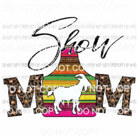 Show Mom #6 serape goat cut out Sublimation transfers Heat Transfer