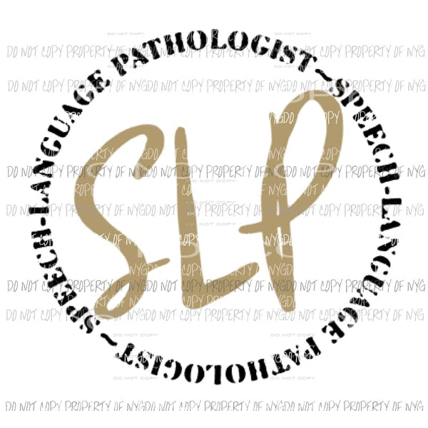 SLP Speech language pathologist Sublimation transfers Heat Transfer