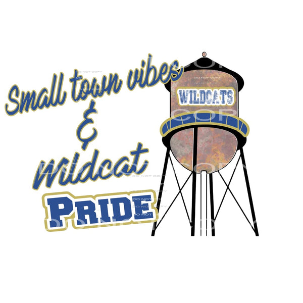 small town wildcat pride blue # 1026 Sublimation transfers -