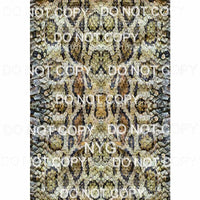 Snake skin sheet #1 Sublimation transfers 13 x 9 inches Heat Transfer