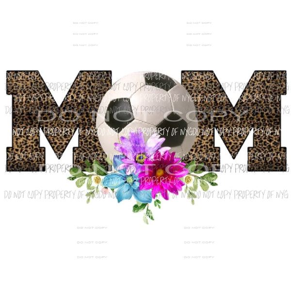 Soccer mom leopard Sublimation transfers Heat Transfer