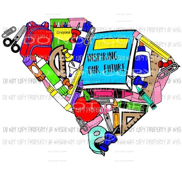 South Carolina State school Shown Comment what state you need in notes Sublimation transfers Heat Transfer