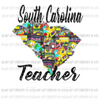 South Carolina Teacher 2 Sublimation transfers Heat Transfer