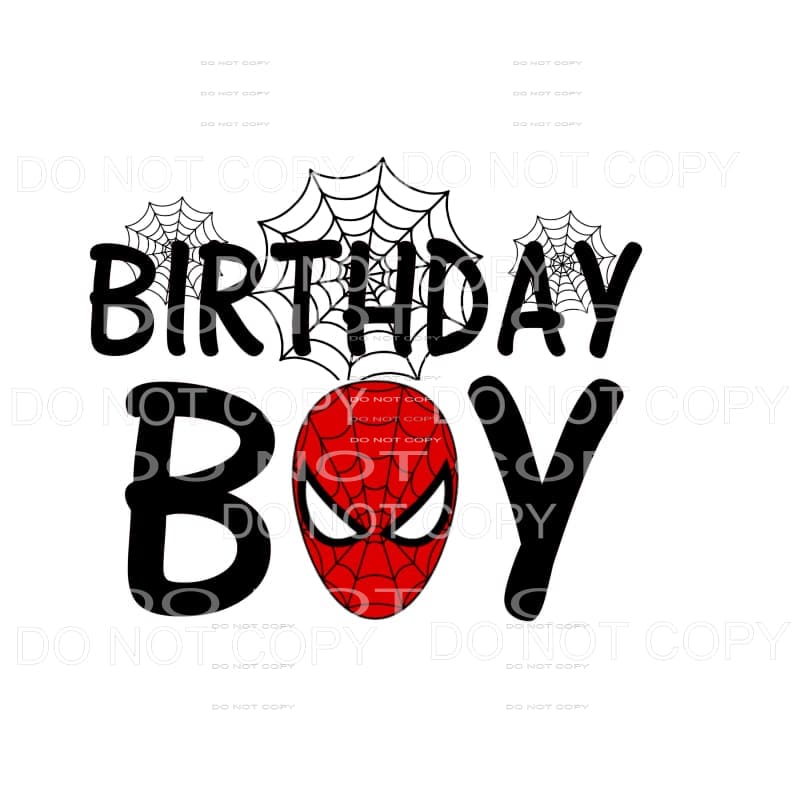 martodesigns - Spiderman Birthday Boy Sublimation transfers