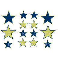 stars for game day sleeve blue gold # 8124 Sublimation