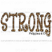 STRONG Philippians 4:13 # 3 Sublimation transfers Heat Transfer