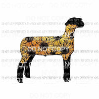 Sunflower Sheep Lamb Sublimation transfers Heat Transfer