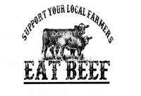 support local farmers eat beef # 1 Sublimation transfers - 