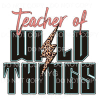 Teacher Of Wild Things Leopard Lightning Bolt #664 
