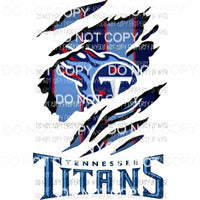 Tennessee Titans ripped design Sublimation transfers Heat Transfer