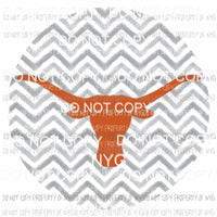 Texas Longhorns chevron circle Sublimation transfers Heat Transfer