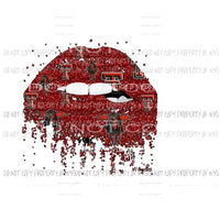 Texas tech Lips 2 Sublimation transfers Heat Transfer