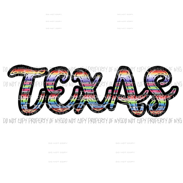 Texas Word Sublimation transfers Heat Transfer