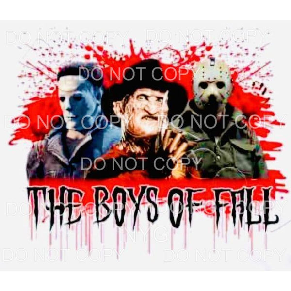 martodesigns - The Boys Of Fall Horror Movies Blood Splatter